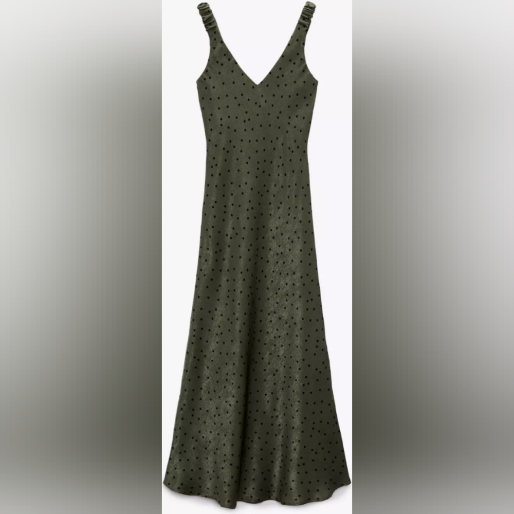 Zara Polka Dot Slip Dress